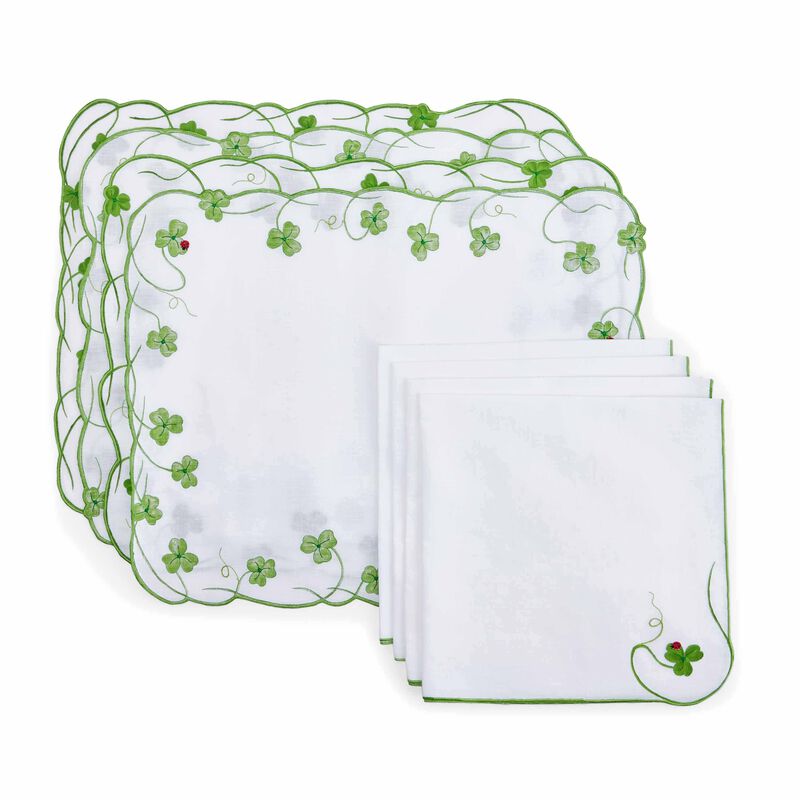 Lucky Set of 4 Placemats & Napkins, large