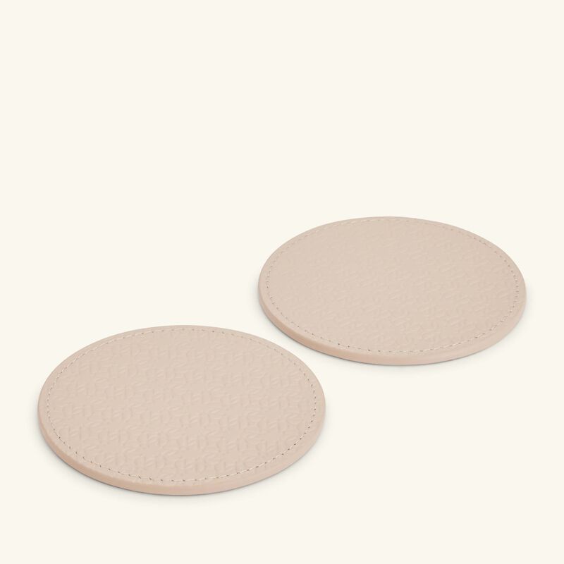 Elie Saab Monogram Coaster Torrone Beige Set of 2 giobagnara elie saab monogram coaster torrone beige set of 2