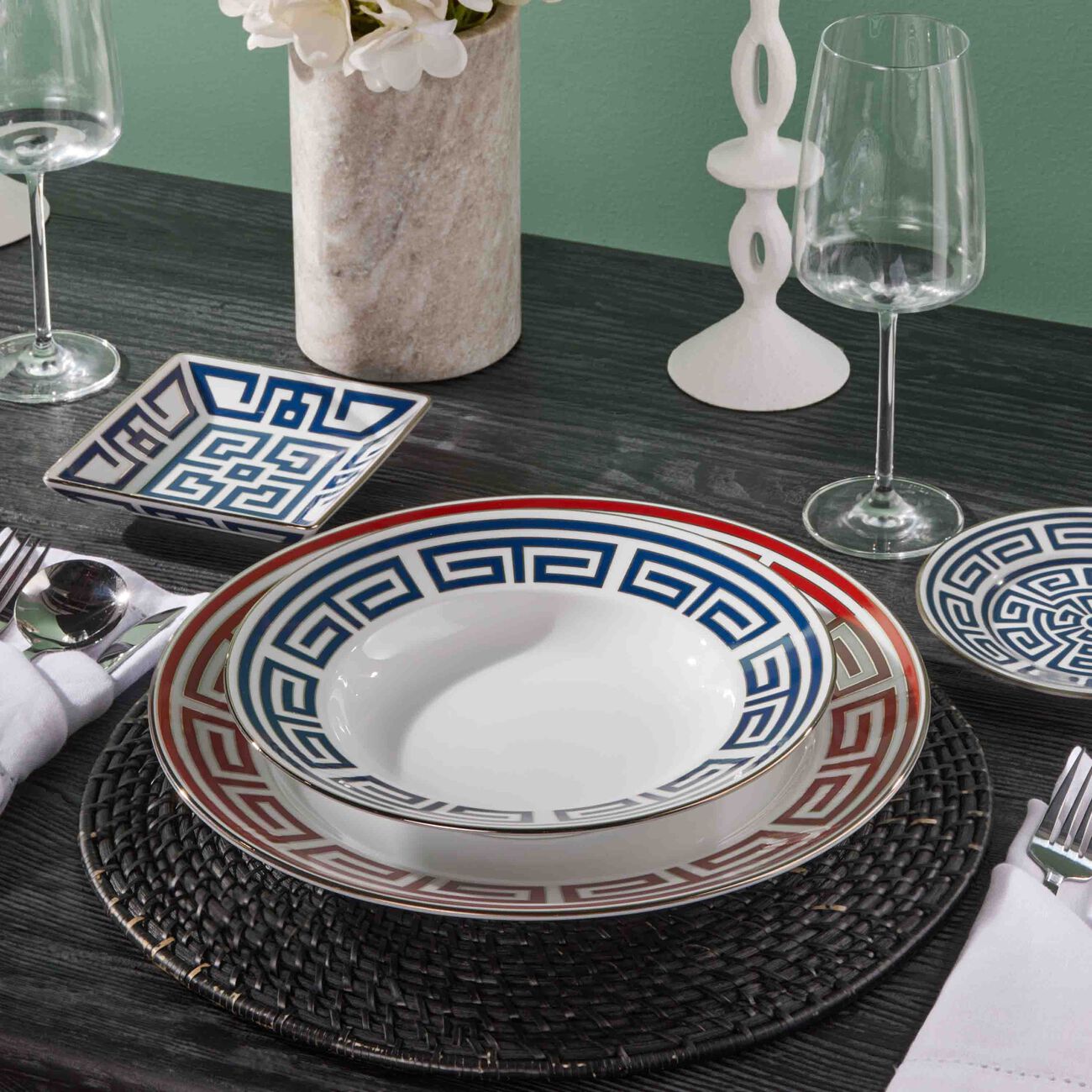 Labirinto Blue Soup Plate Blue ginori 1735 labirinto blue soup plate blue