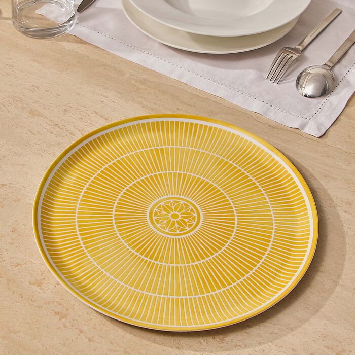 Malmaison Riviera Pie Dish Round Yellow 32 cm christofle malmaison riviera pie dish round yellow 32 cm