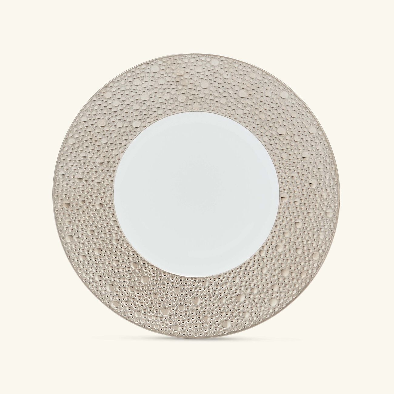 bernardaud ecume bread butter plate round silver 16cm