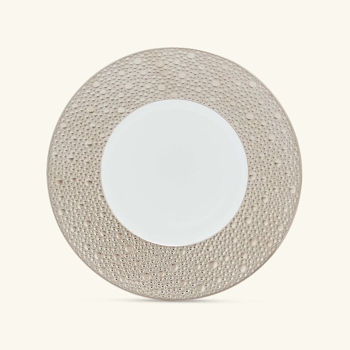 bernardaud ecume bread butter plate round silver 16cm