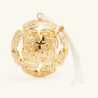 christofle christmas ornament mini gold