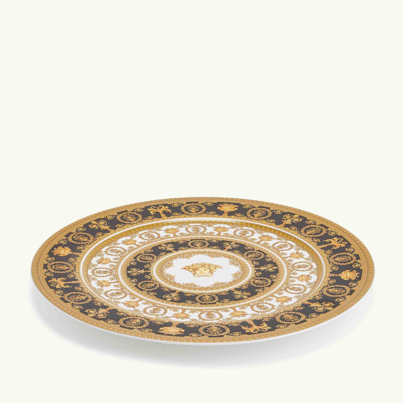 versace i love baroque charger plate round gold 33cm