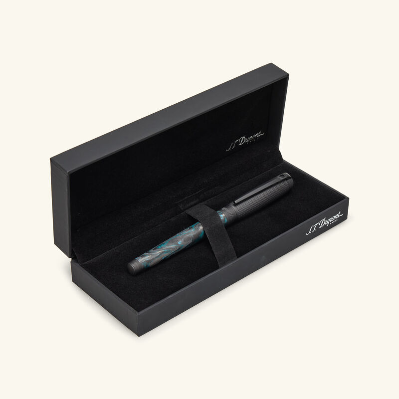 st dupont line d glacial cave rollerball pen black