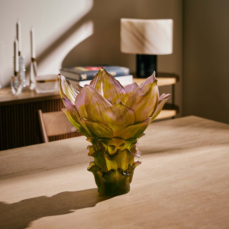Jardin De Lotus Vase Large daum jardin de lotus vase large