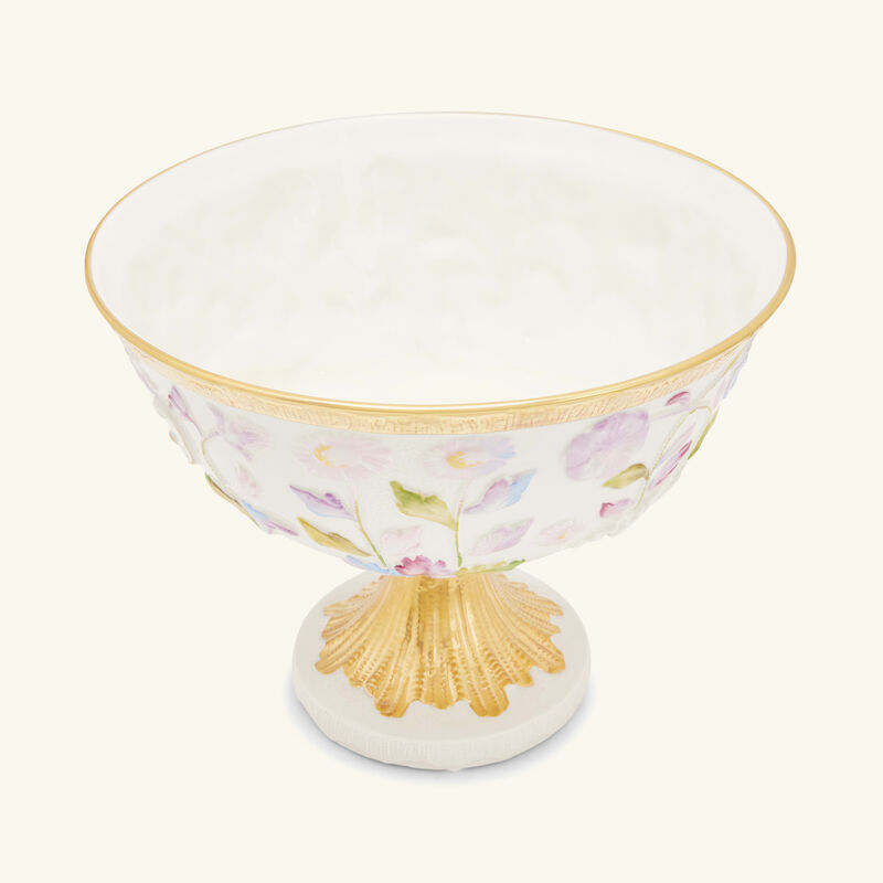 Taormina Footed Fruit Bowl White villari taormina footed fruit bowl white