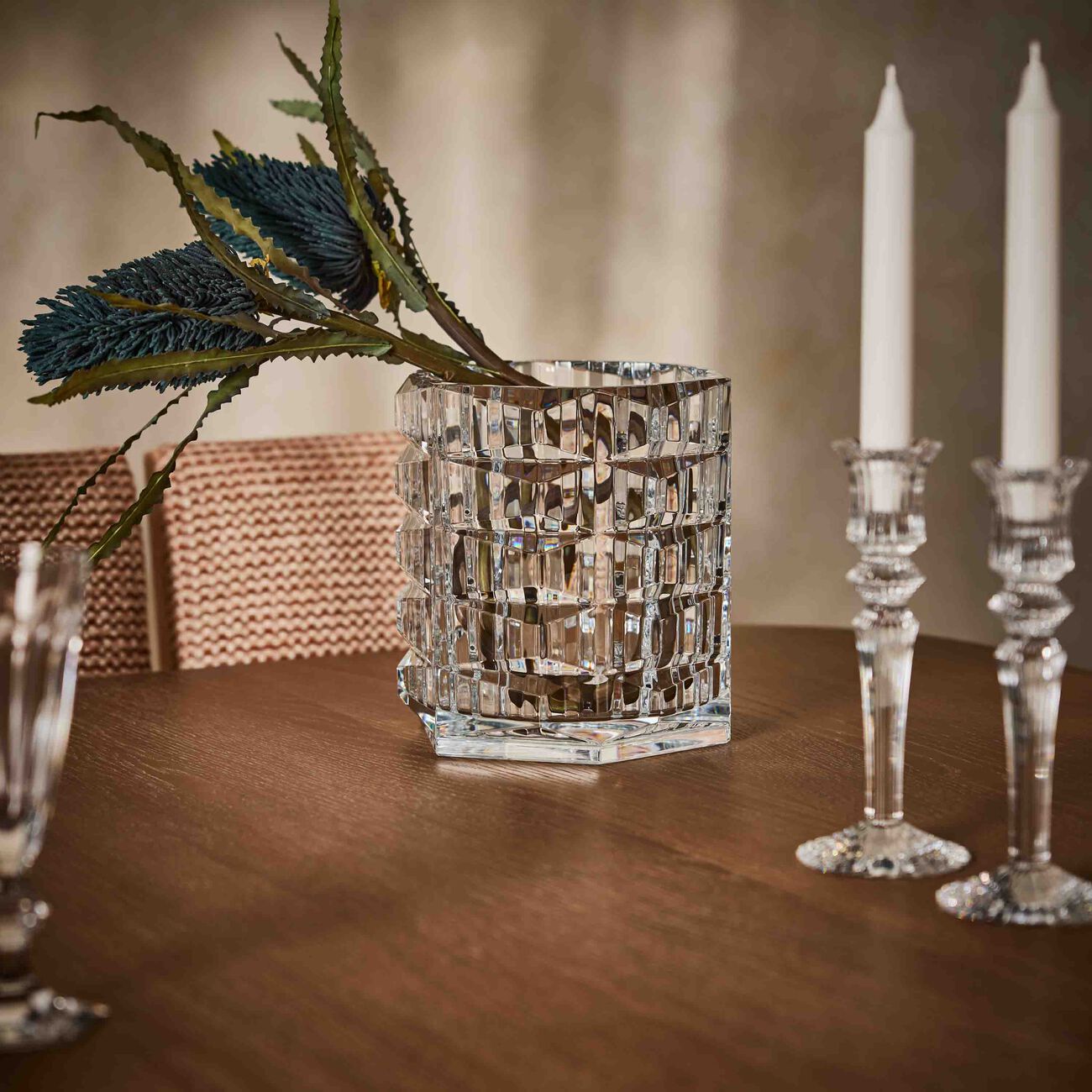 baccarat louxor candle holder clear
