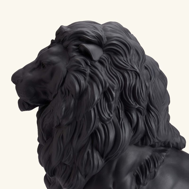 Majestic Lion Sculpture Large Black lladro majestic lion sculpture large black