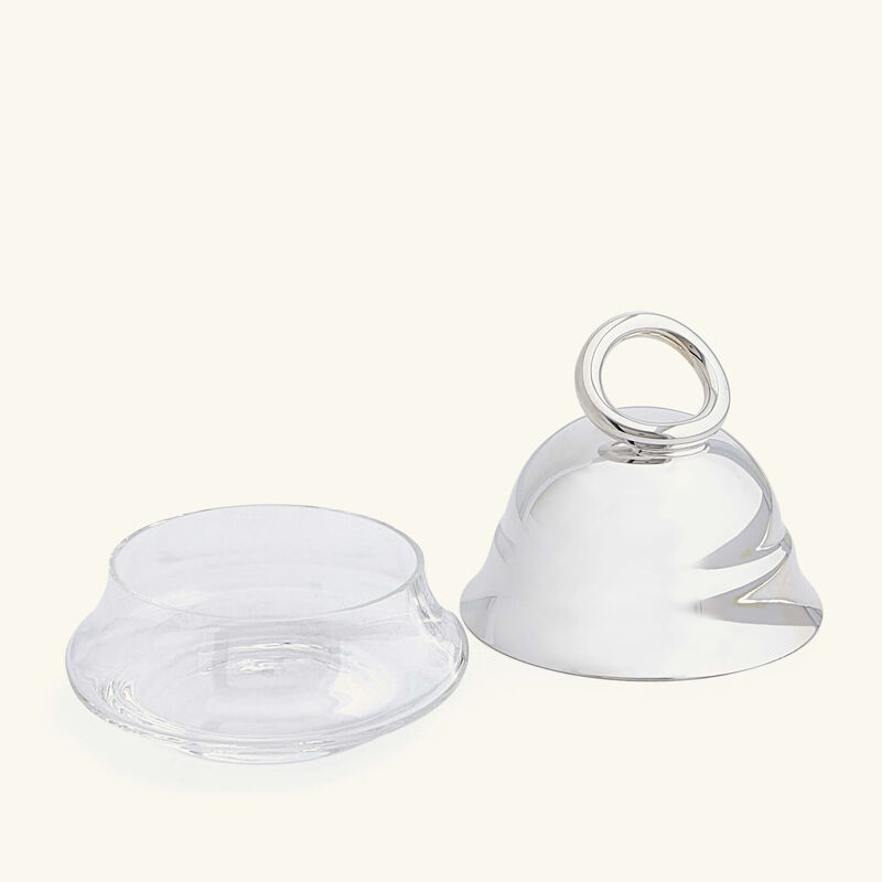 christofle vertigo butter dish silver plated 8cm
