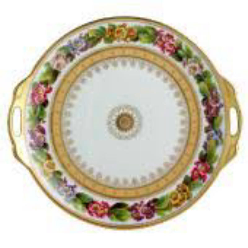 Botanique Cake Plate With Handles Botanique Cake Plate With Handles, large