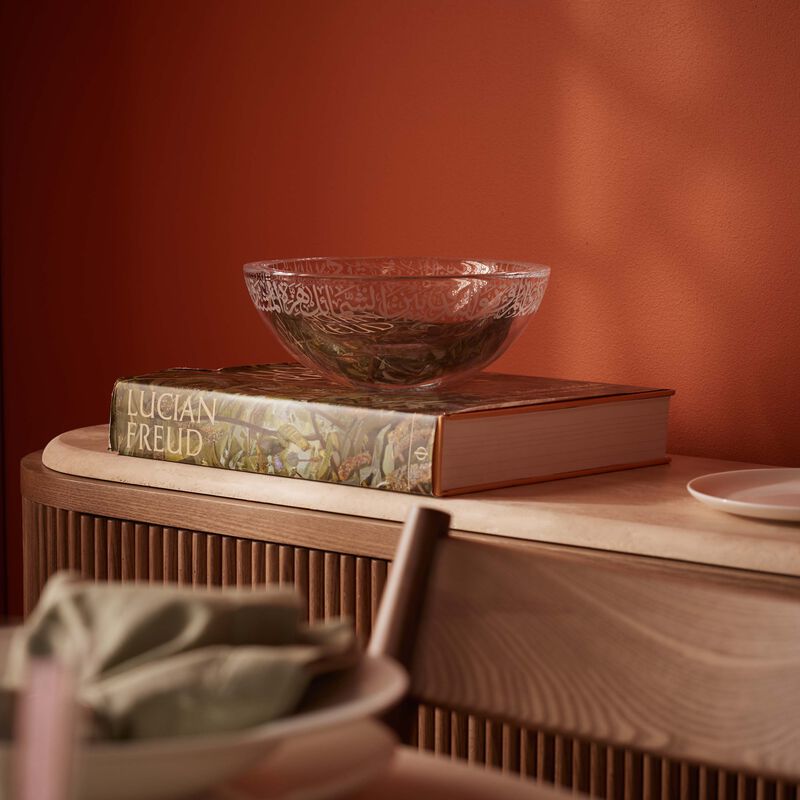 Thuluth Serving Bowl Clear 27cm dimlaj thuluth serving bowl clear 27cm