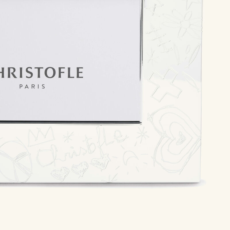 christofle graffiti picture frame silver plated 10x15cm