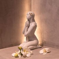 lladro inner peace woman sculpture medium white