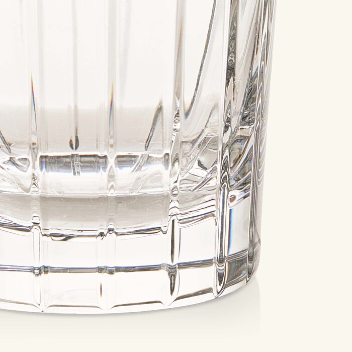 christofle crystal double old fashioned drinking glass clear set of 2