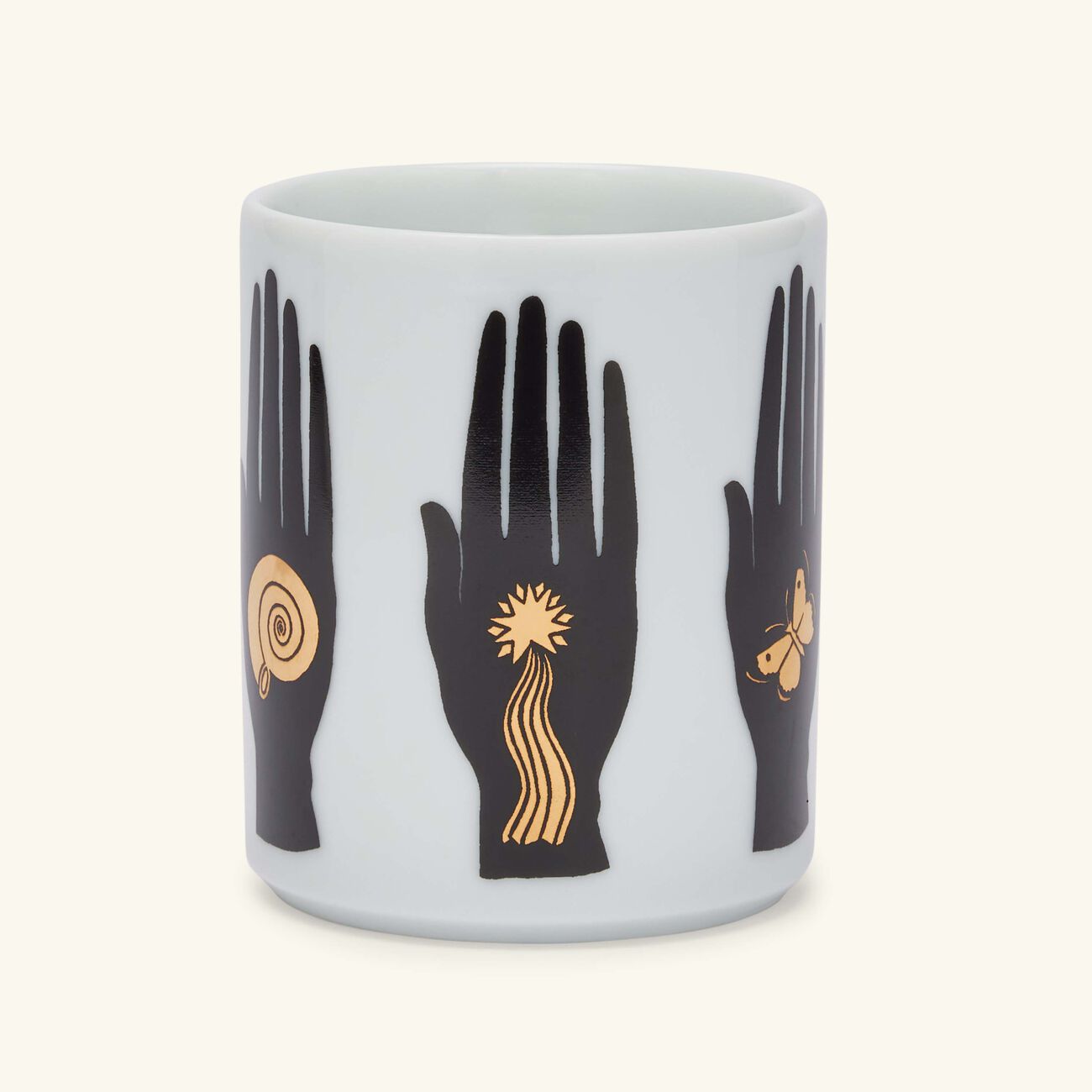 fornasetti silhouette di mani pencil holder