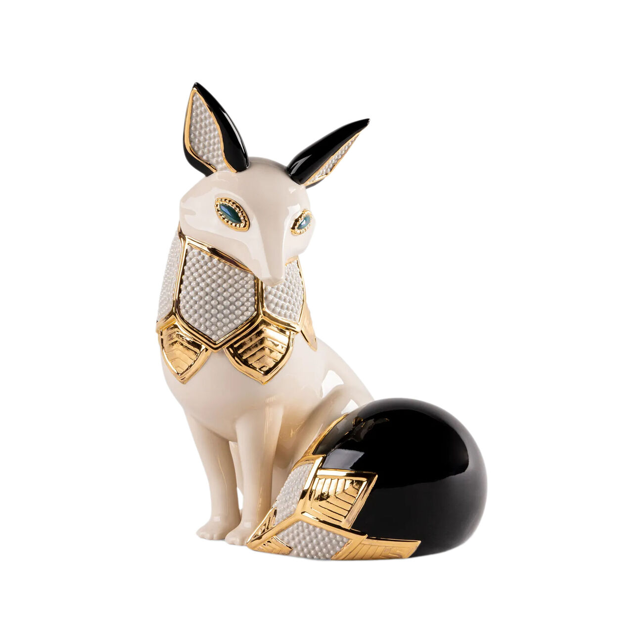 lladro fox jewel sculpture