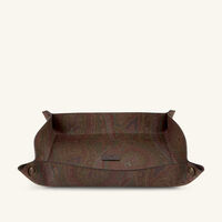 etro arnica decorative tray square brown 25cm