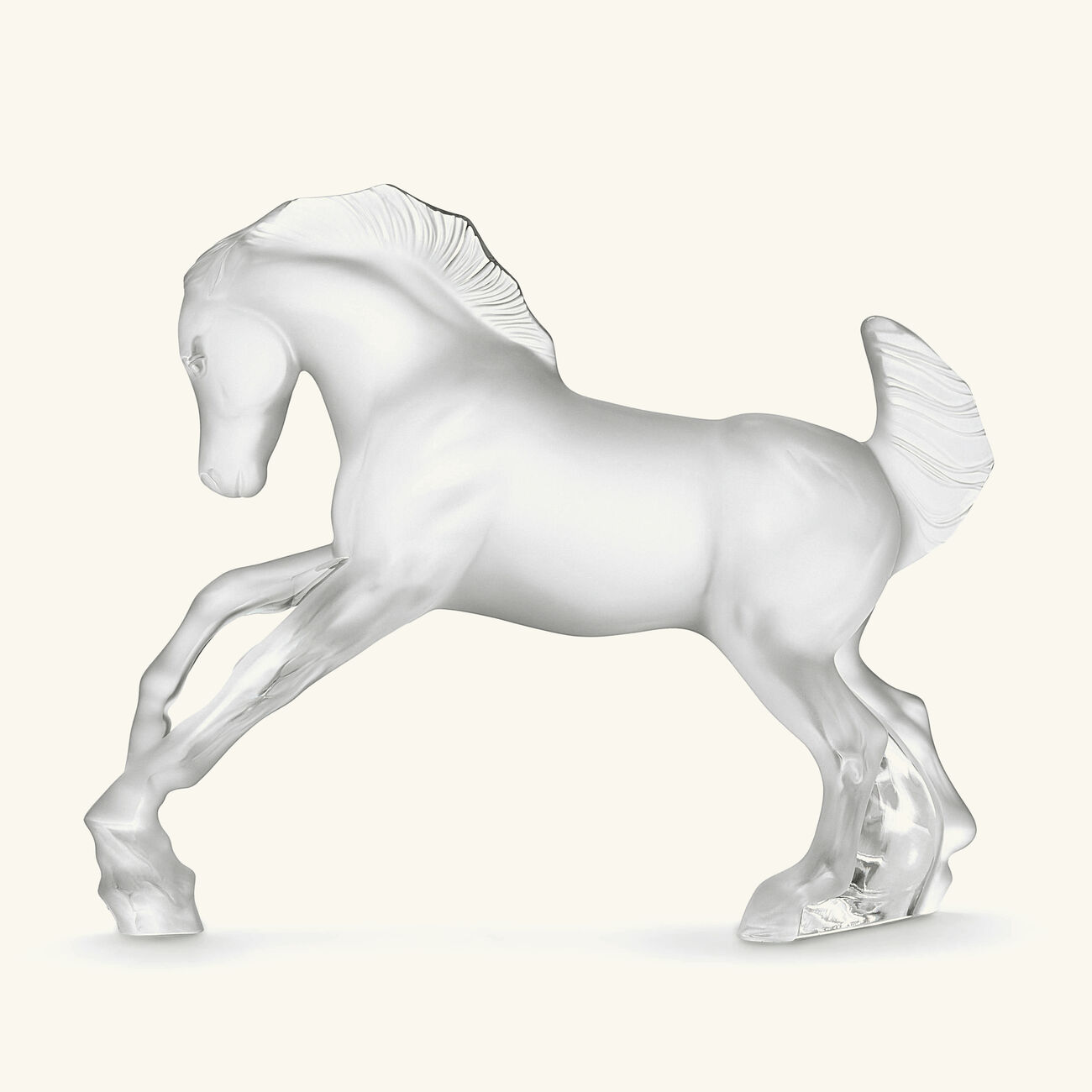 lalique horse sculpture medium clear