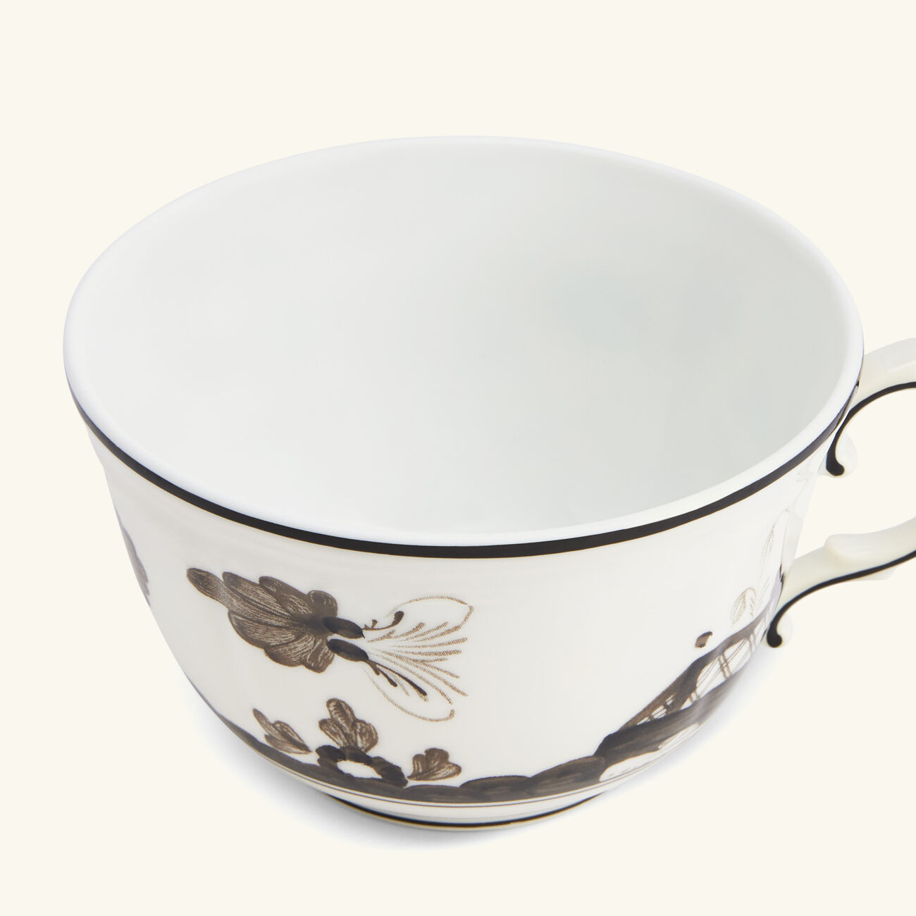 Antico Doccia Tea Cup Black ginori 1735 antico doccia tea cup black