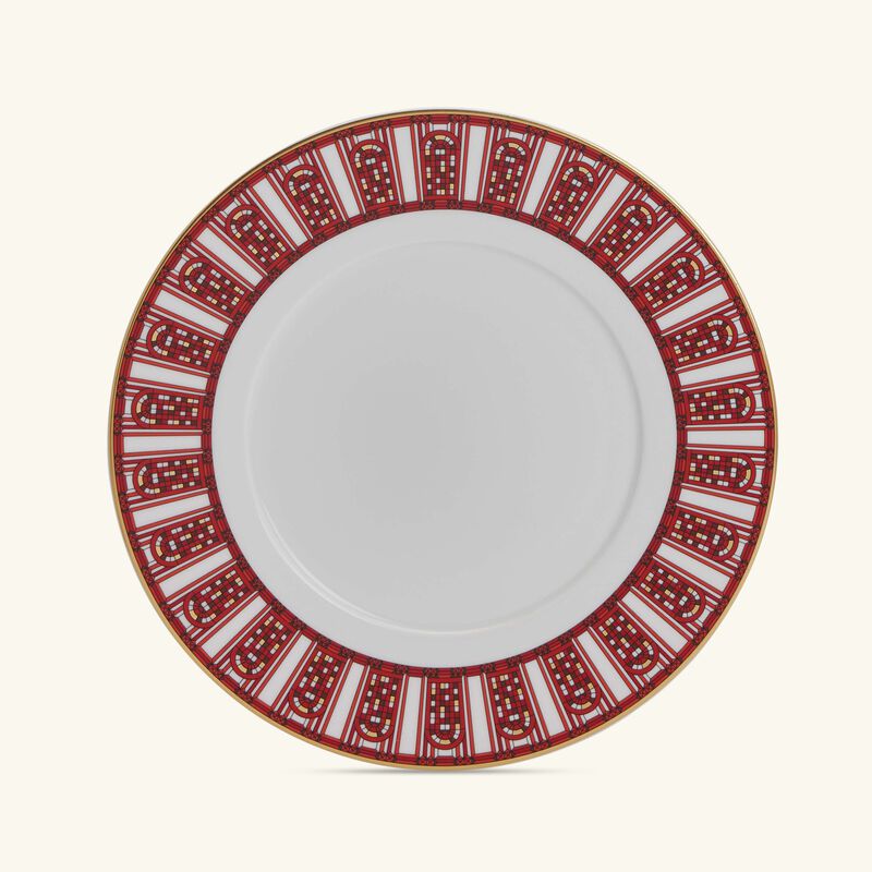 Arcadia Dessert Plate Round Red 21cm Set of 2 baccarat arcadia dessert plate round red 21cm set of 2