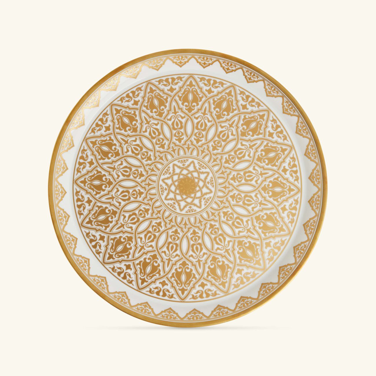 bernardaud venise serving platter round gold