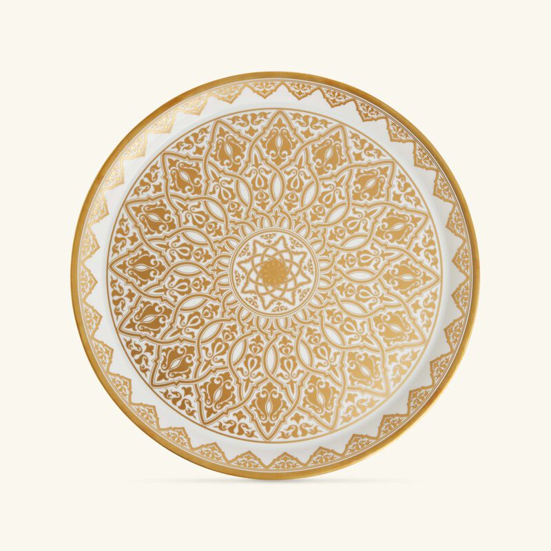 bernardaud venise serving platter round gold