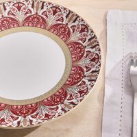 haviland reves du nil pourpre salad plate red 21cm