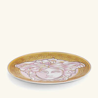 versace medusa amplified pink coin charger plate round pink 33cm