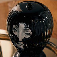 fornasetti serratura rigato vase black