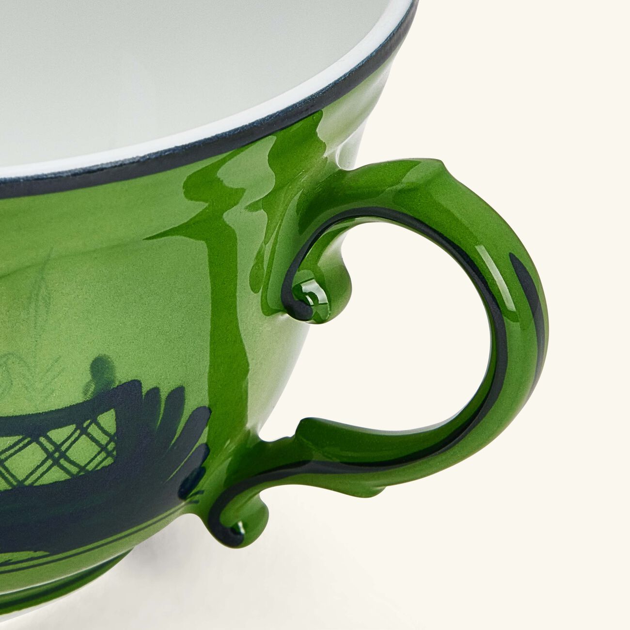 ginori 1735 antico doccia tea cup green