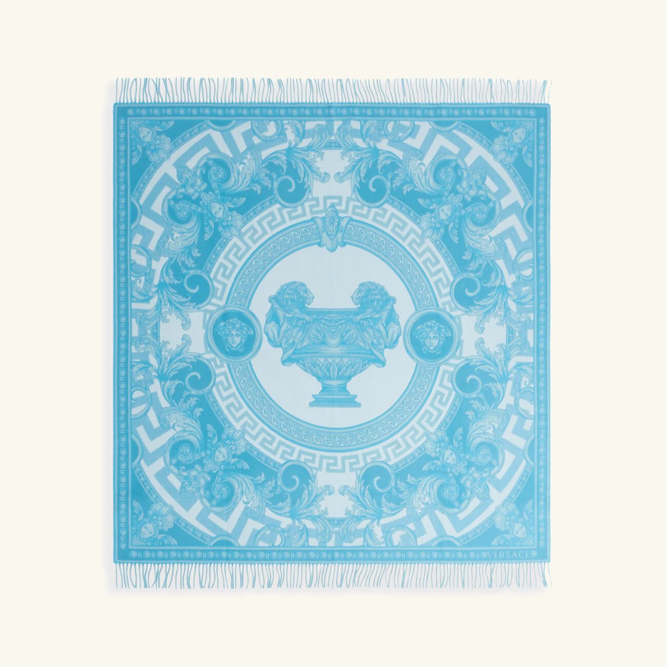 La Coupe Des Dieux Fringed Blanket versace la coupe des dieux fringed blanket