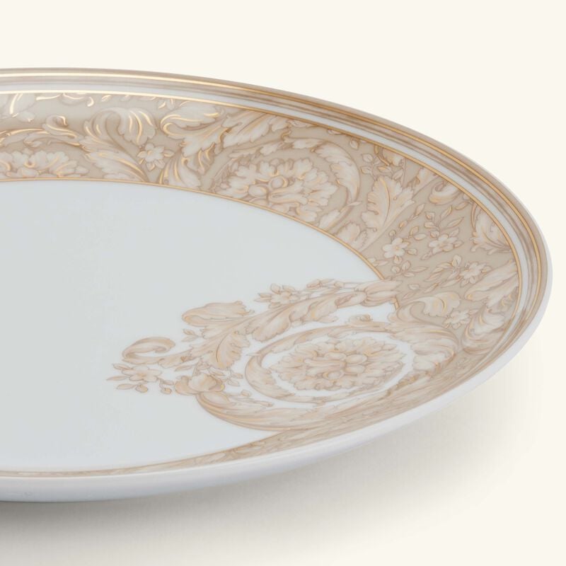 Barocco Beige Salad Plate Round 21 cm versace barocco beige salad plate round 21 cm