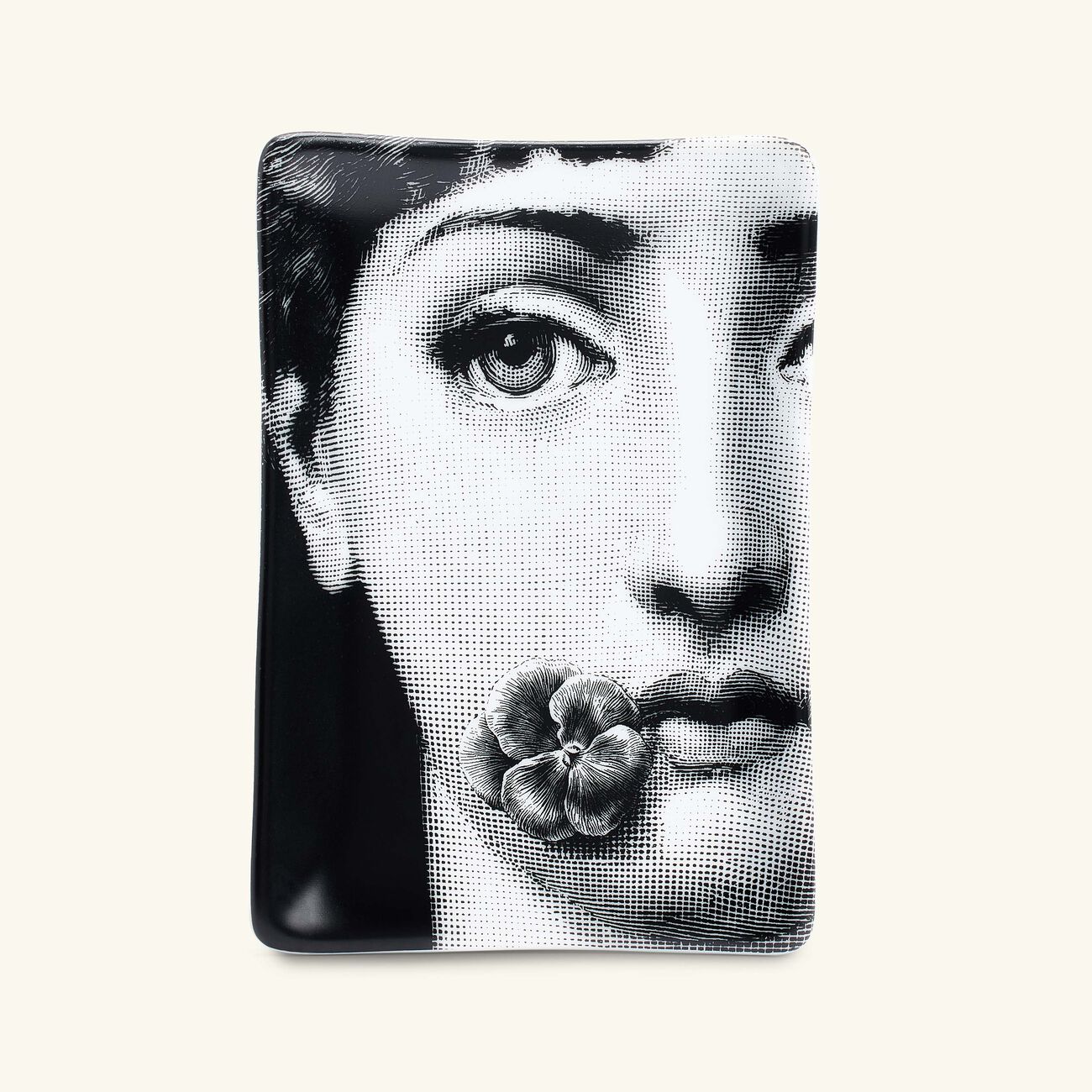 fornasetti tema e variazioni no 137 ashtray rectangular grey