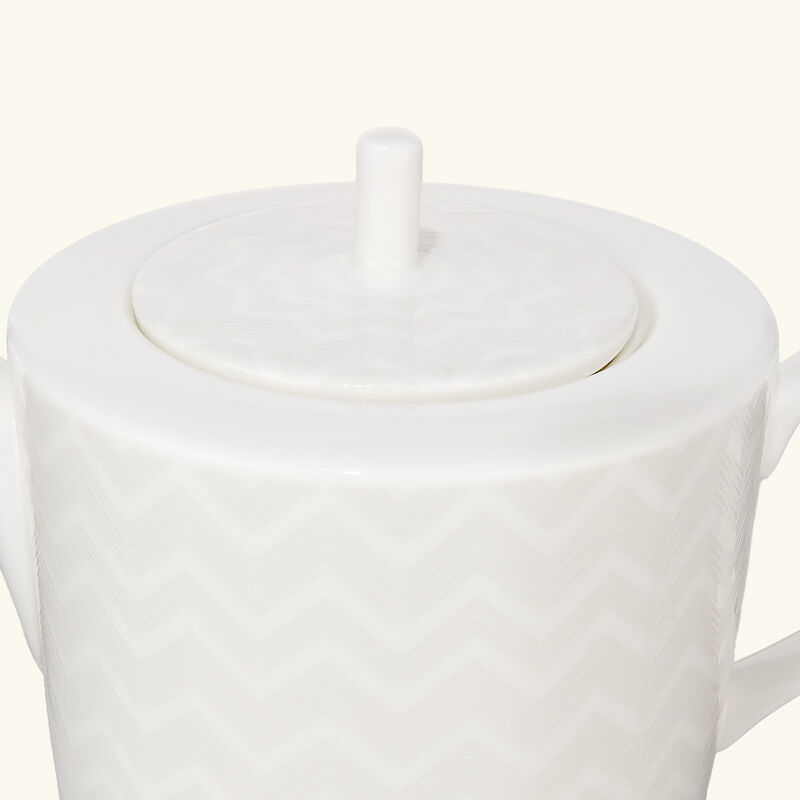 missoni home zig zag tea   coffee pot white