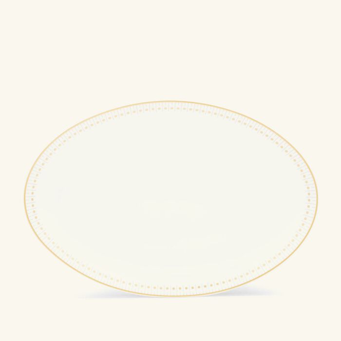 طبق مالميزون إمبيريال بيضاوي الشكل باللون الذهبي 28 سم كريستوفل طبق مالميزون إمبيريال بيضاوي الشكل باللون الذهبي 28 سم