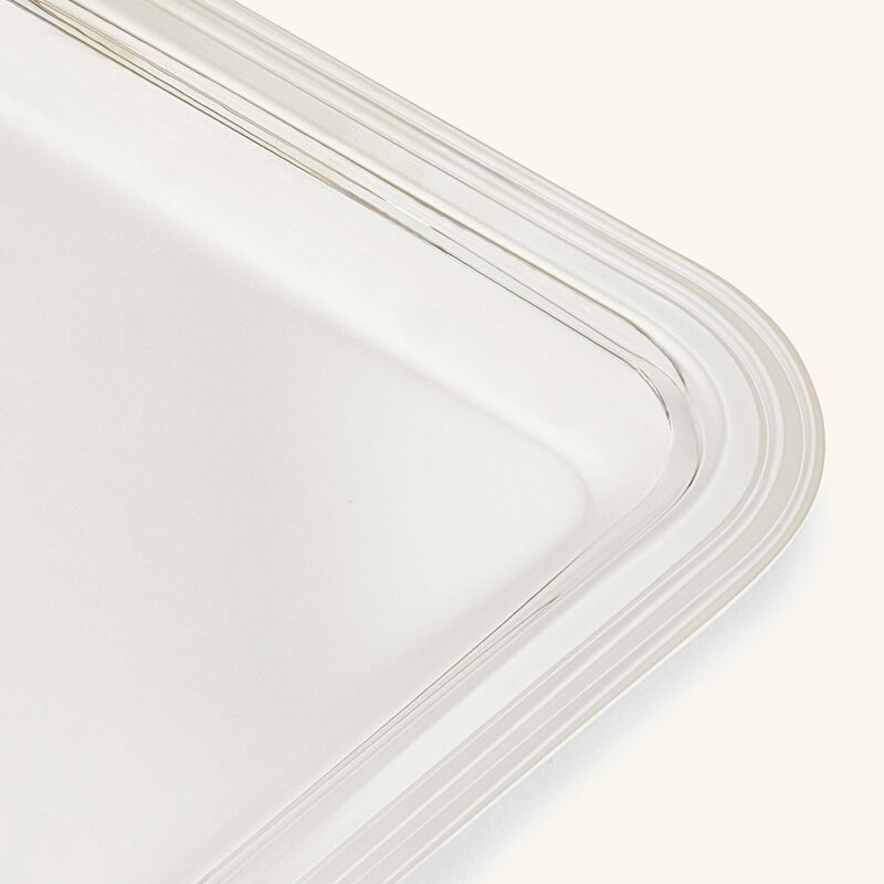 Albi Serving Tray Rectangular Small Silver Plated christofle albi serving tray rectangular small silver plated