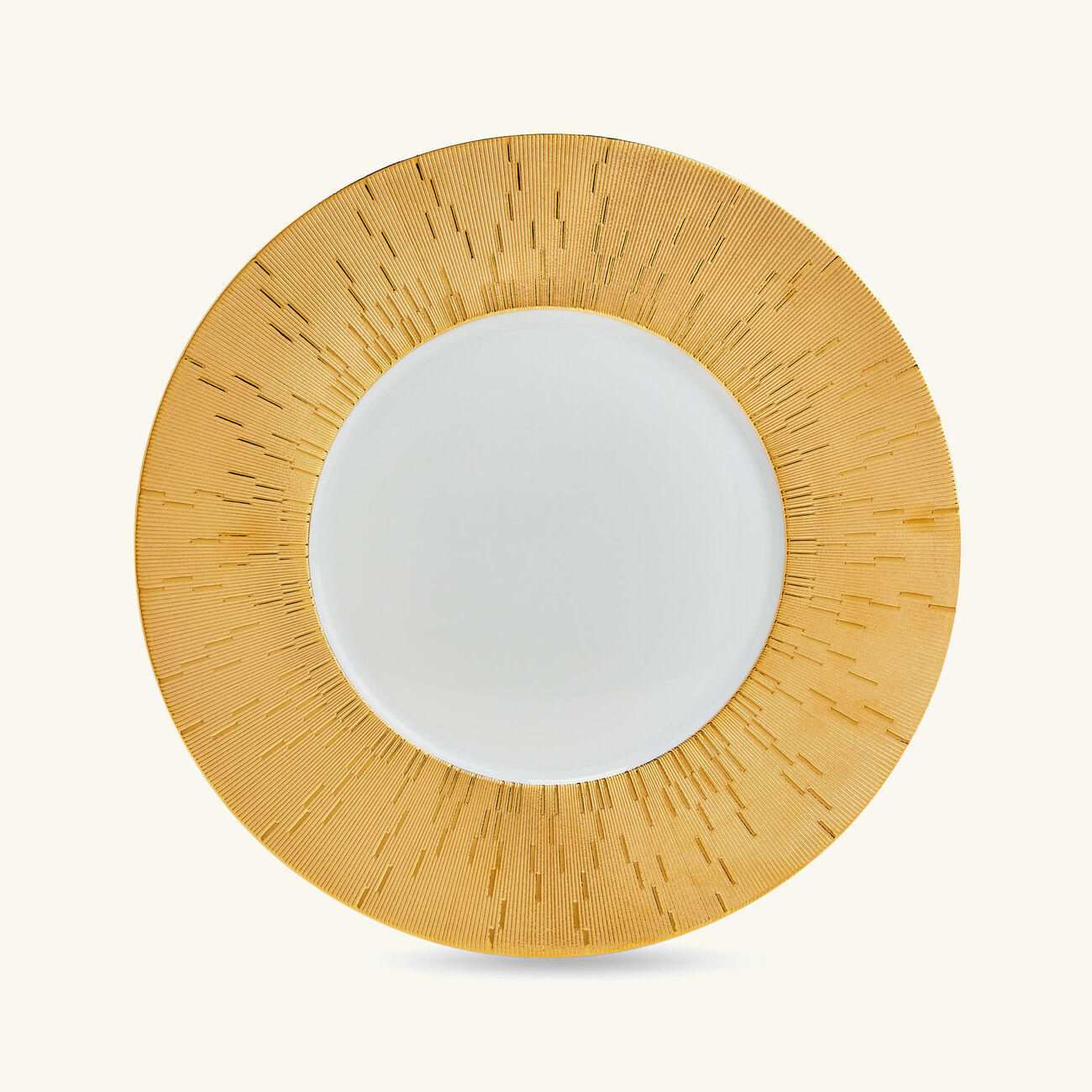 هافيلاند طبق الضيافة إنفيني دائري باللون الذهبي 32