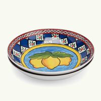 dolce gabbana casa carretto soup plate round 20cm set of 2