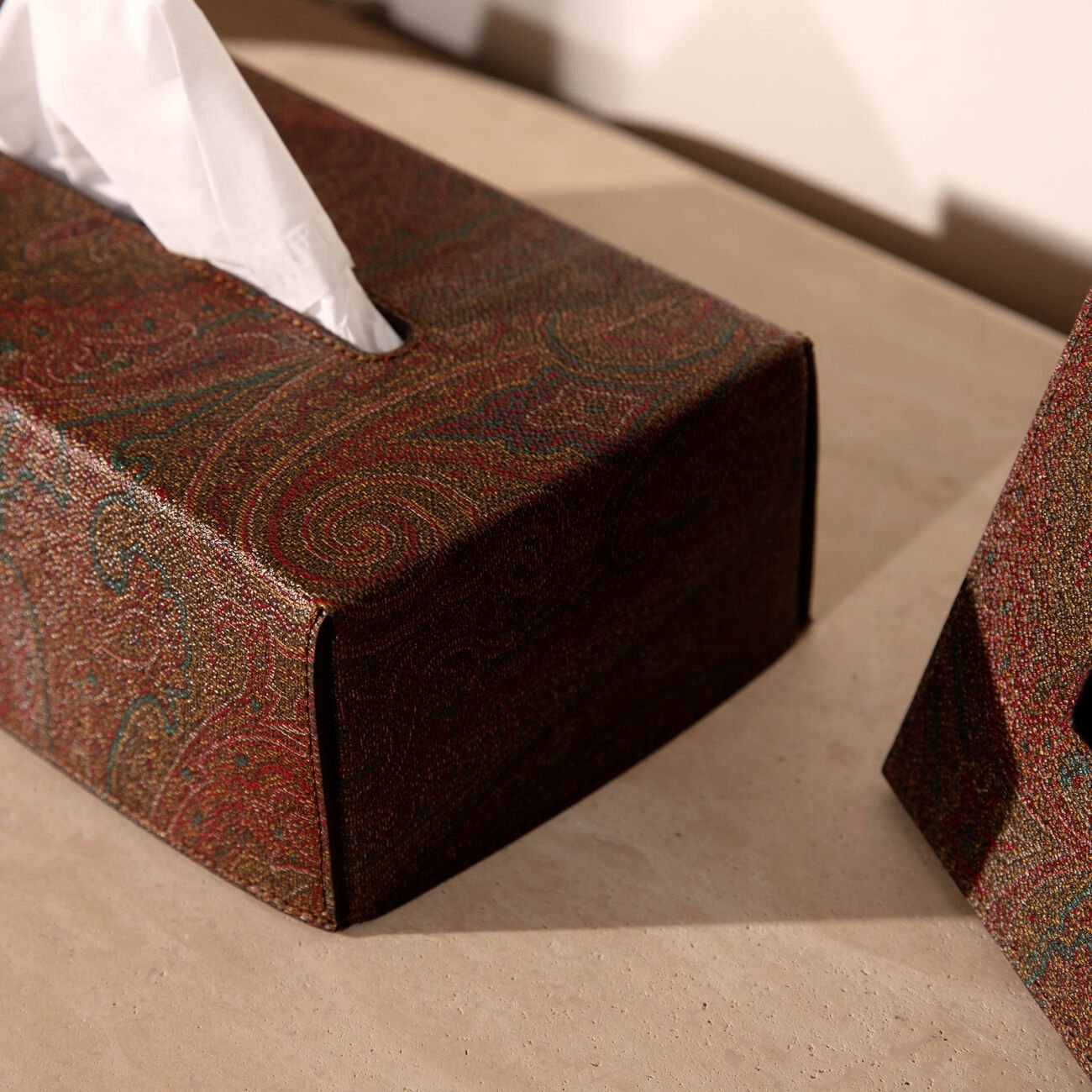 etro arnica tissue box brown