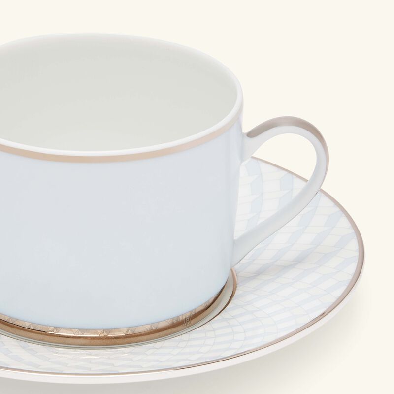 فنجان الشاي بارادايس مع صحنه باللون الأزرق large