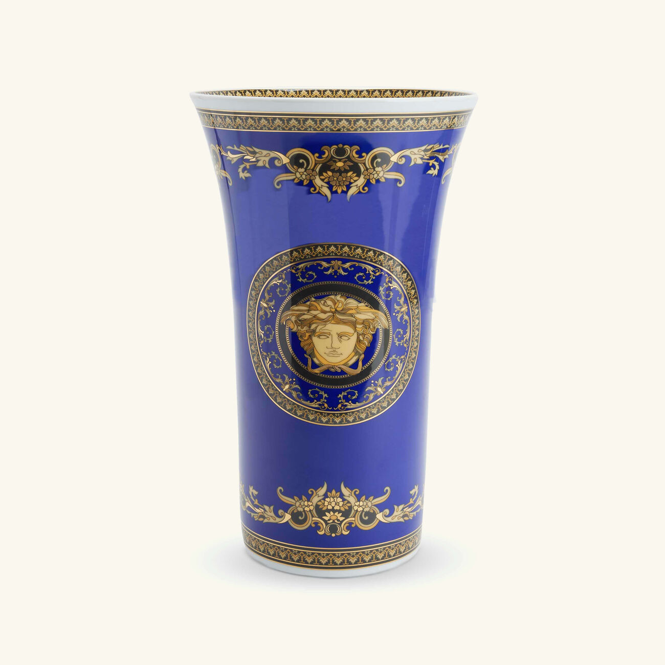 versace medusa vase medium blue