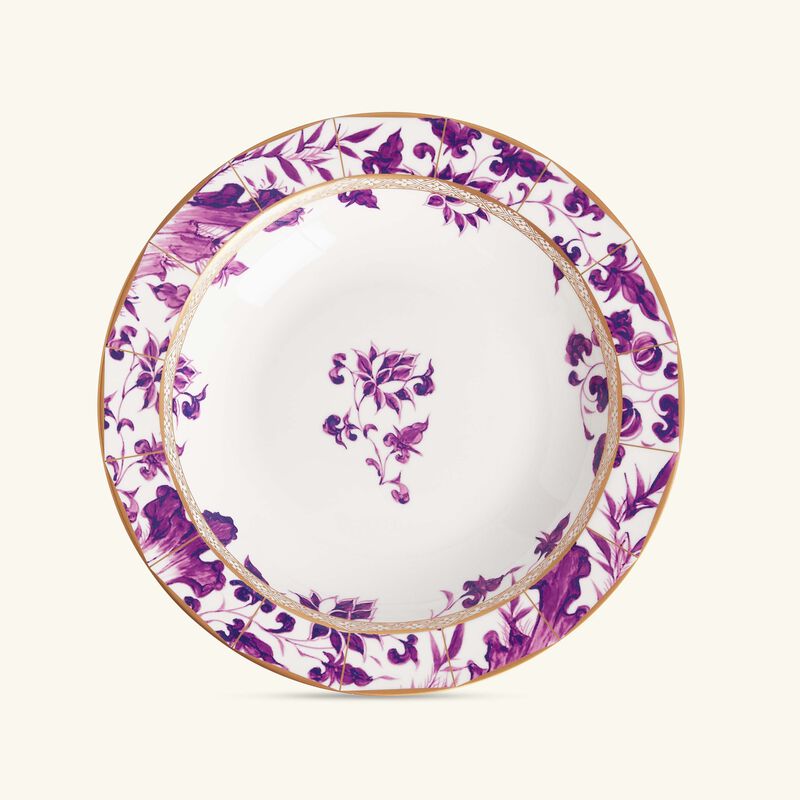 bernardaud prunus dinner plate round purple 29cm