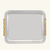 l objet bamboo serving tray large stainless steel