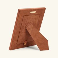ralph lauren home bedford garrett leather frame brown 13x18 cm