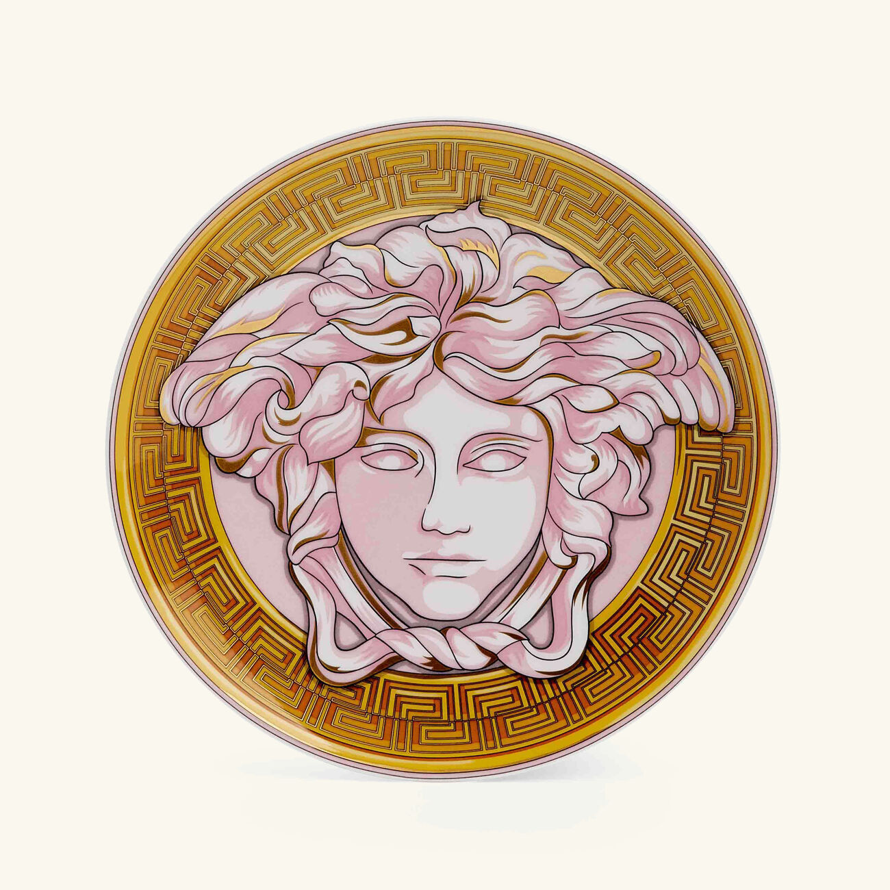 Medusa Amplified Pink Coin Bread & Butter Plate Round Pink 17cm versace medusa amplified pink coin bread butter plate round pink 17cm