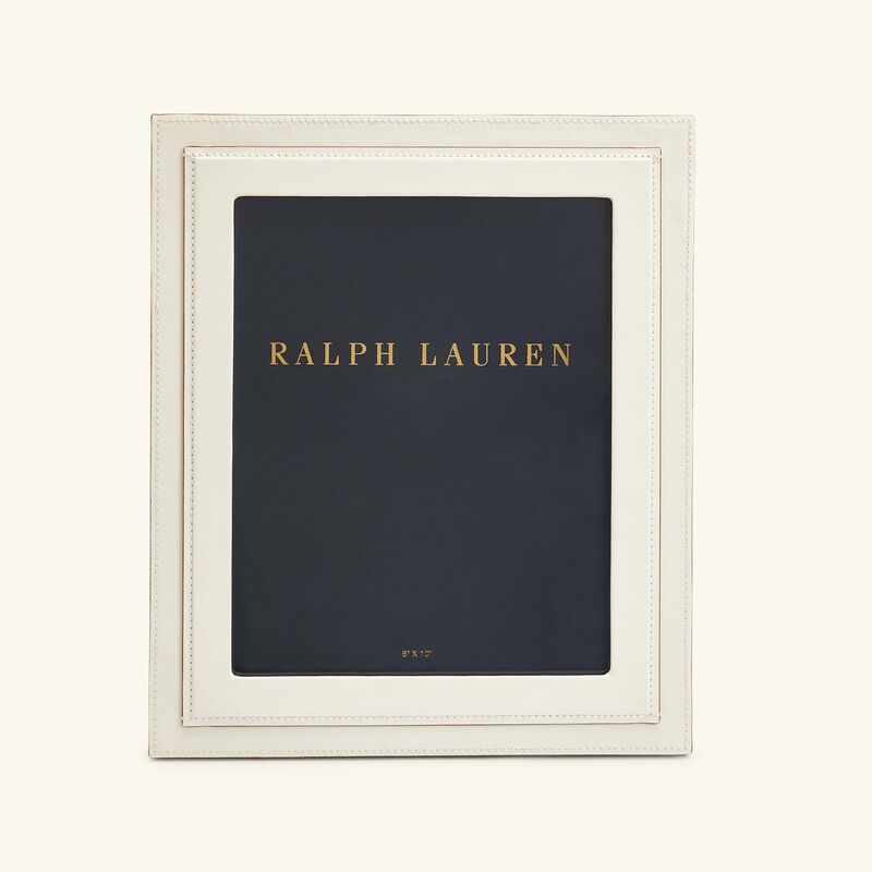Brennan Leather Frame White 20x25cm ralph lauren home brennan leather frame white 20x25cm