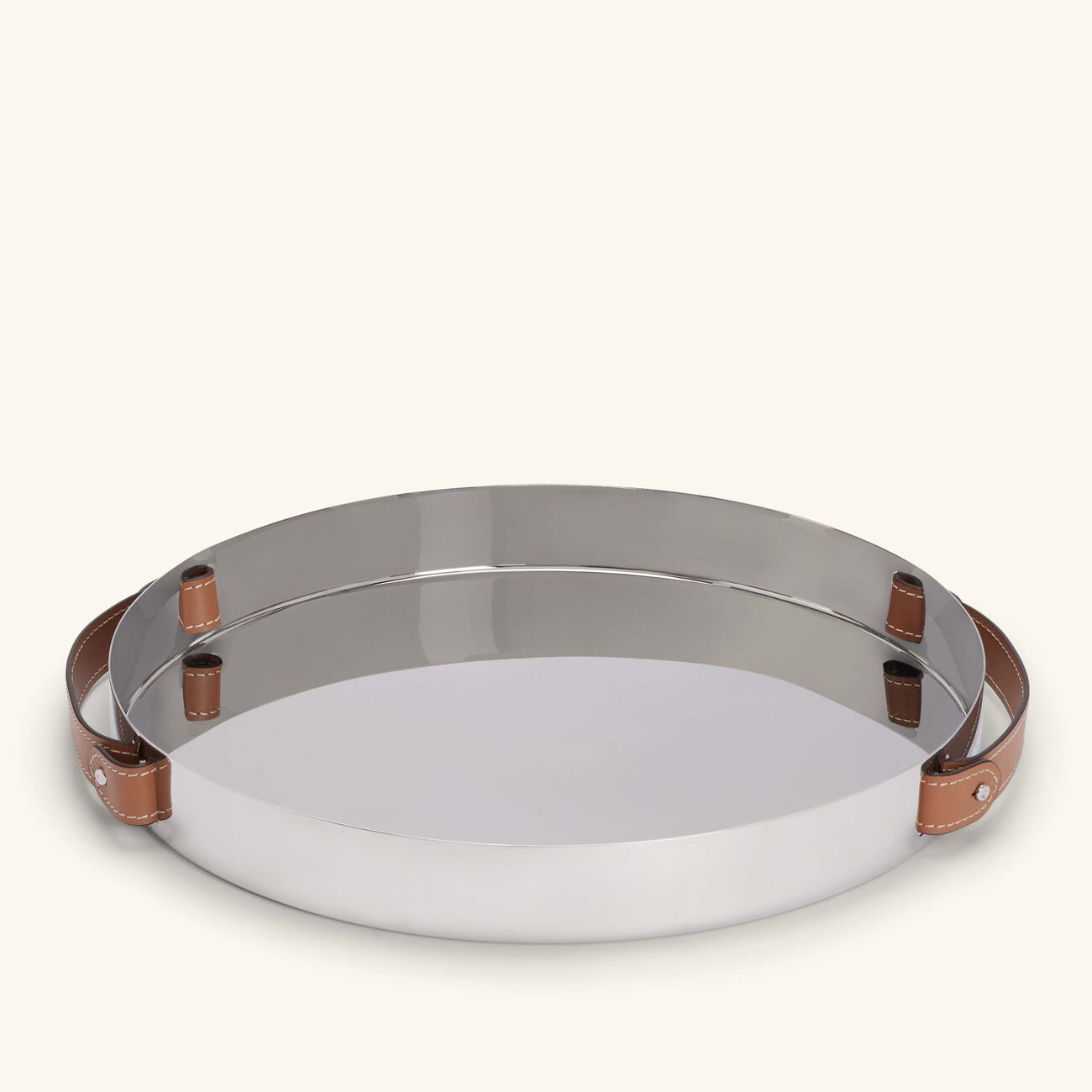ralph lauren home wyatt serving tray round medium silver