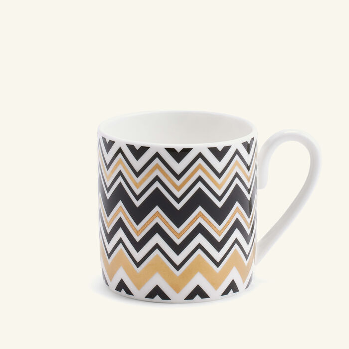 missoni home zig zag coffee cup saucer gold set of 6