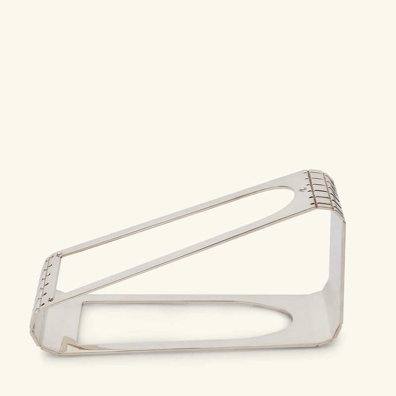 Graphik Bottle Stand Silver Plated christofle graphik bottle stand silver plated